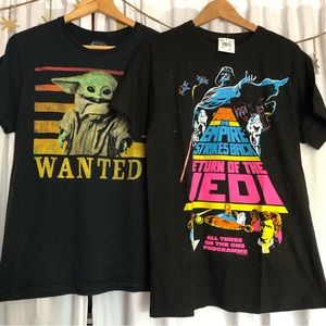 Black Grogu “The Child” & Star Wars Movie Crawl Shirt